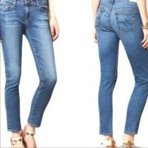 AG Adriano Goldschmied Stevie Ankle Jeans Light Wash Slim Straight 29